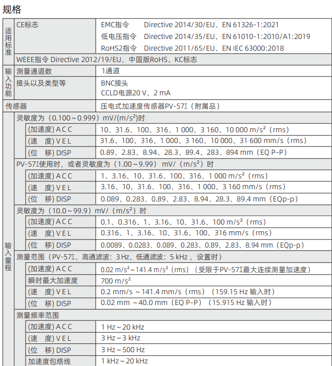 日本理音VA-14 便携式振动分析仪